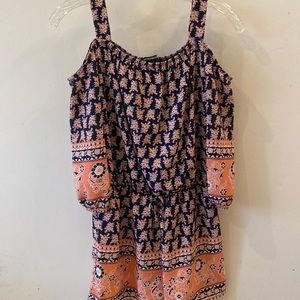 Flower Off the shoulder romper